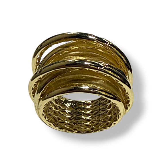 Ring Mandile 1922 Woman Erosioni in Silver 2CROC127312 - 2CROC127312